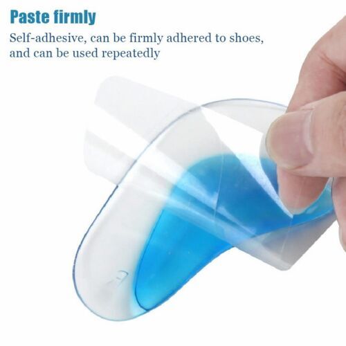 4 Pcs Arch Support Shoe Insoles Plantar Fasciitis Gel Sticky Reusable Cushionss