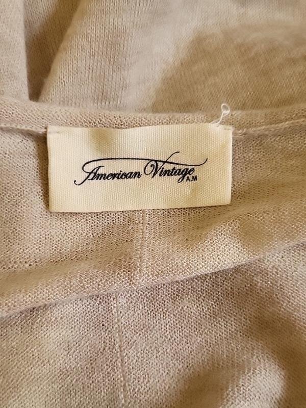 Women American Vintage Sweater Beige One Size