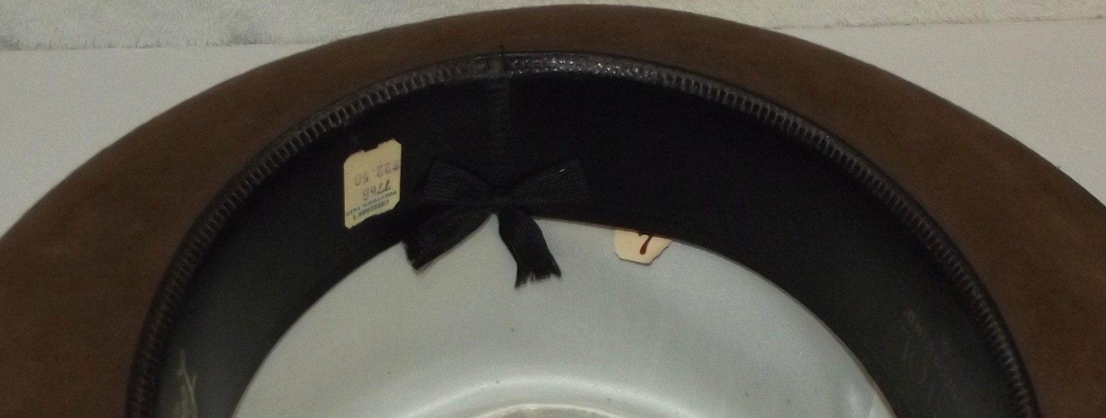 Vint Resistol Saddle Brown Explorer Fedora Style Hat -Size 7 AS IS -See Details