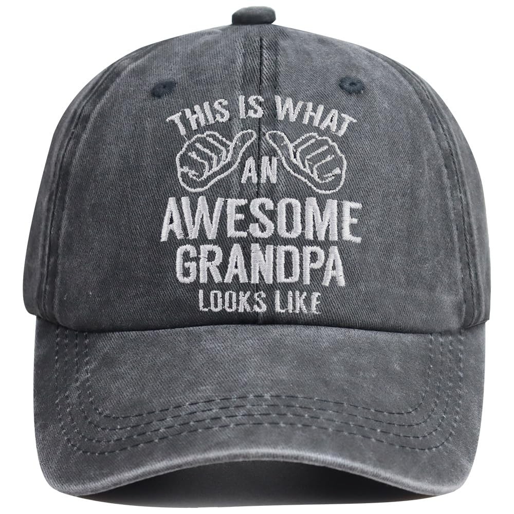 Grandpa Gifts from Grandson Granddaughter, Grandpa Hats for Men, Fathers Day …