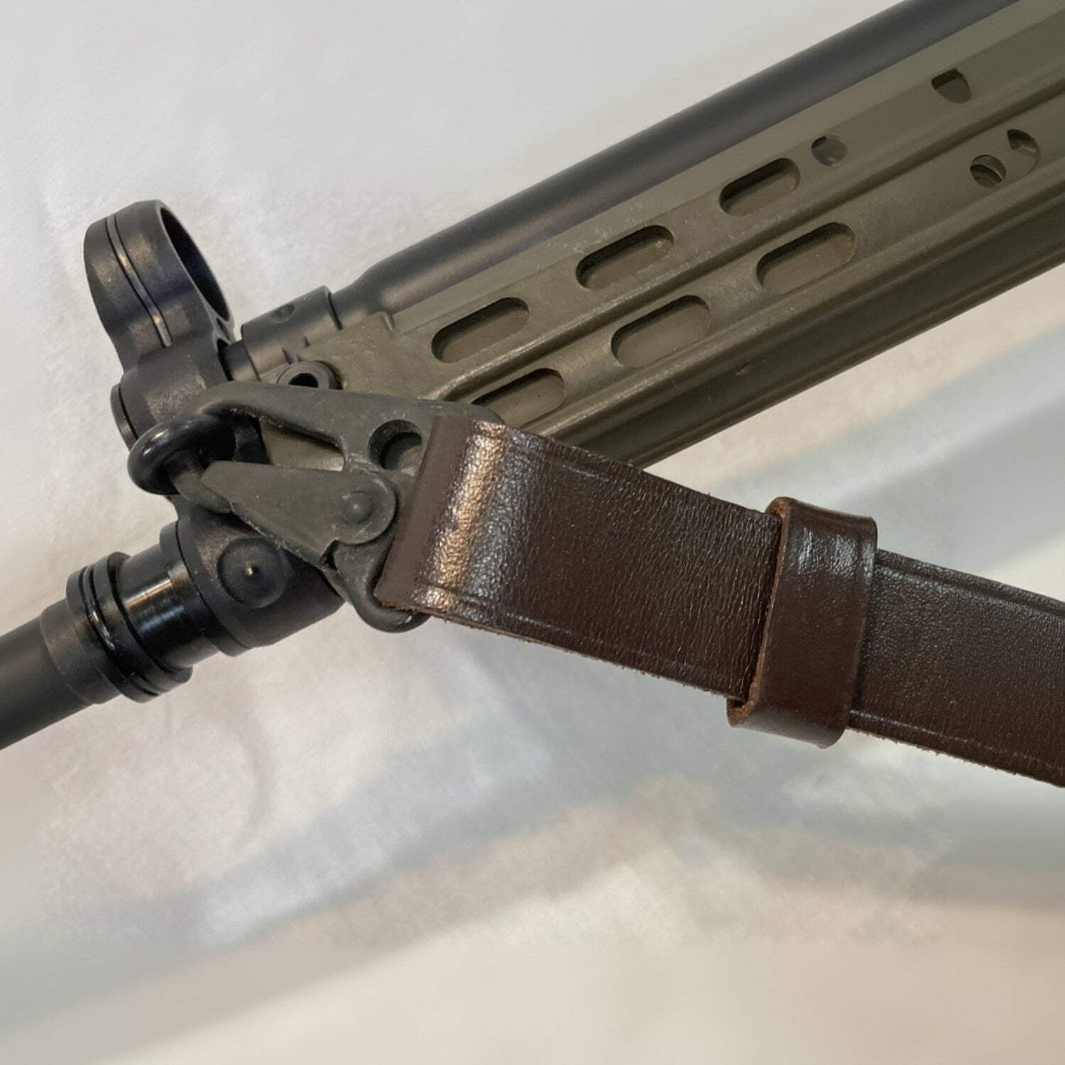 German Bundeswehr Leather HK G3 Rifle Sling – Genuine Military Issue