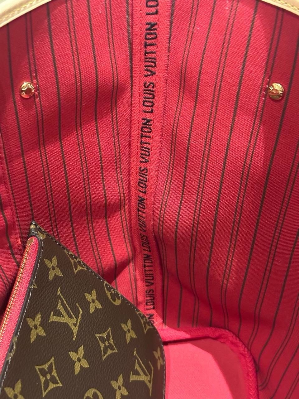 Louis Vuitton Neverfull Tote MM Brown Canvas Monogram