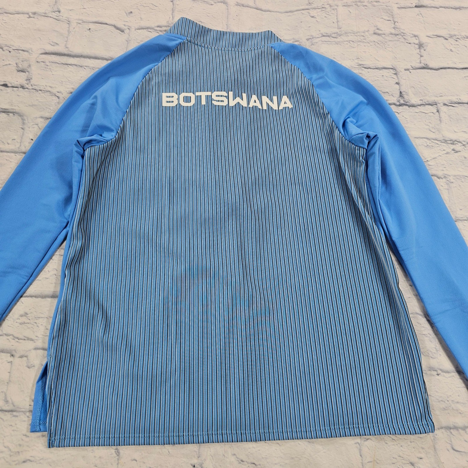 Nike Elite Botswana 1/4 Zip Training Drill Top Mens S Blue Running Pullover