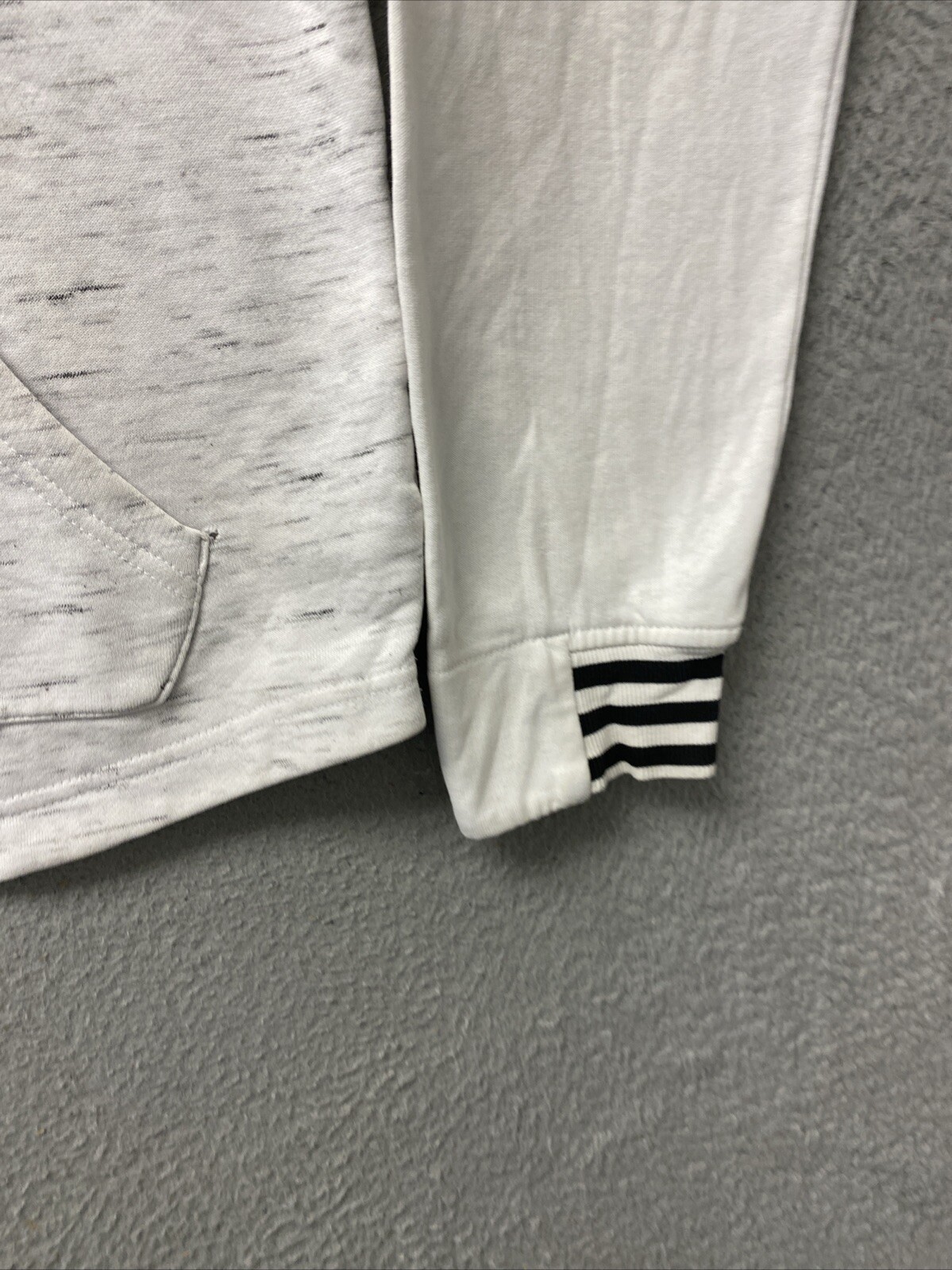 adidas men Loose S Essentials French Terry 3-Stripes Full-Zip Hoodie / 118-53