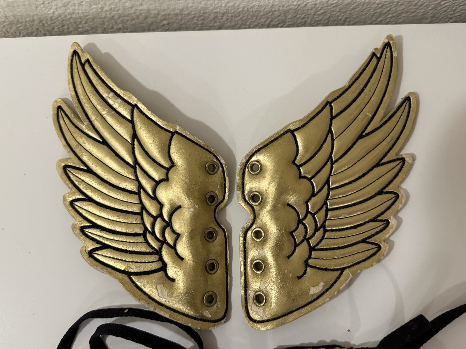 Adidas Jeremy Scott Metallic Gold WINGS 2008 JUST THE WINGS/LACE (read desc!!)