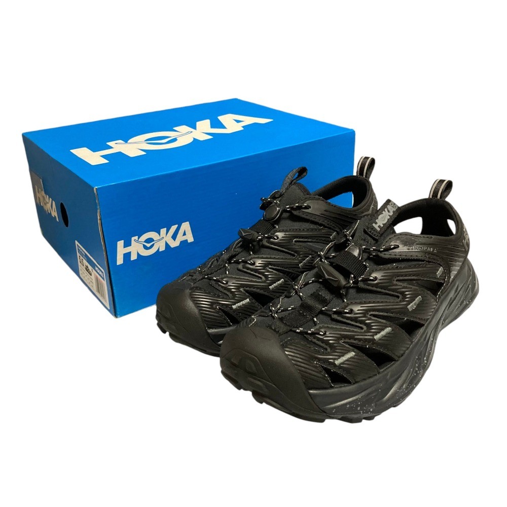 HOKA ONE ONE Hopara Sandals, 9.3″” Black Women USED
