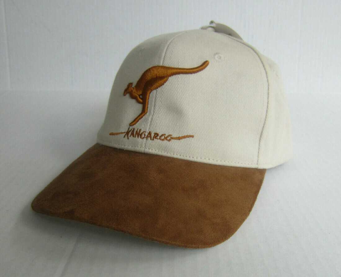 Australia Two-Toned Adjustable Baseball Cap w/ Embroidered Kangaroo NWT
