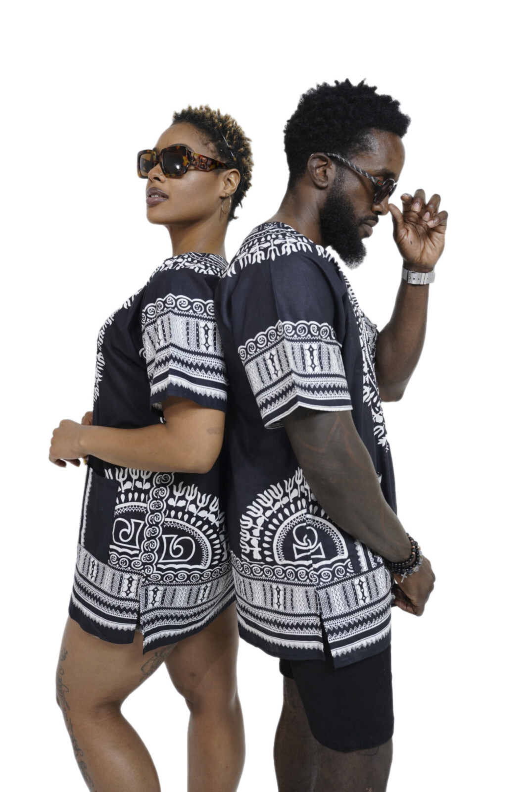 Black African Unisex Dashiki Shirt DP3578 Small to 7XL Plus Size