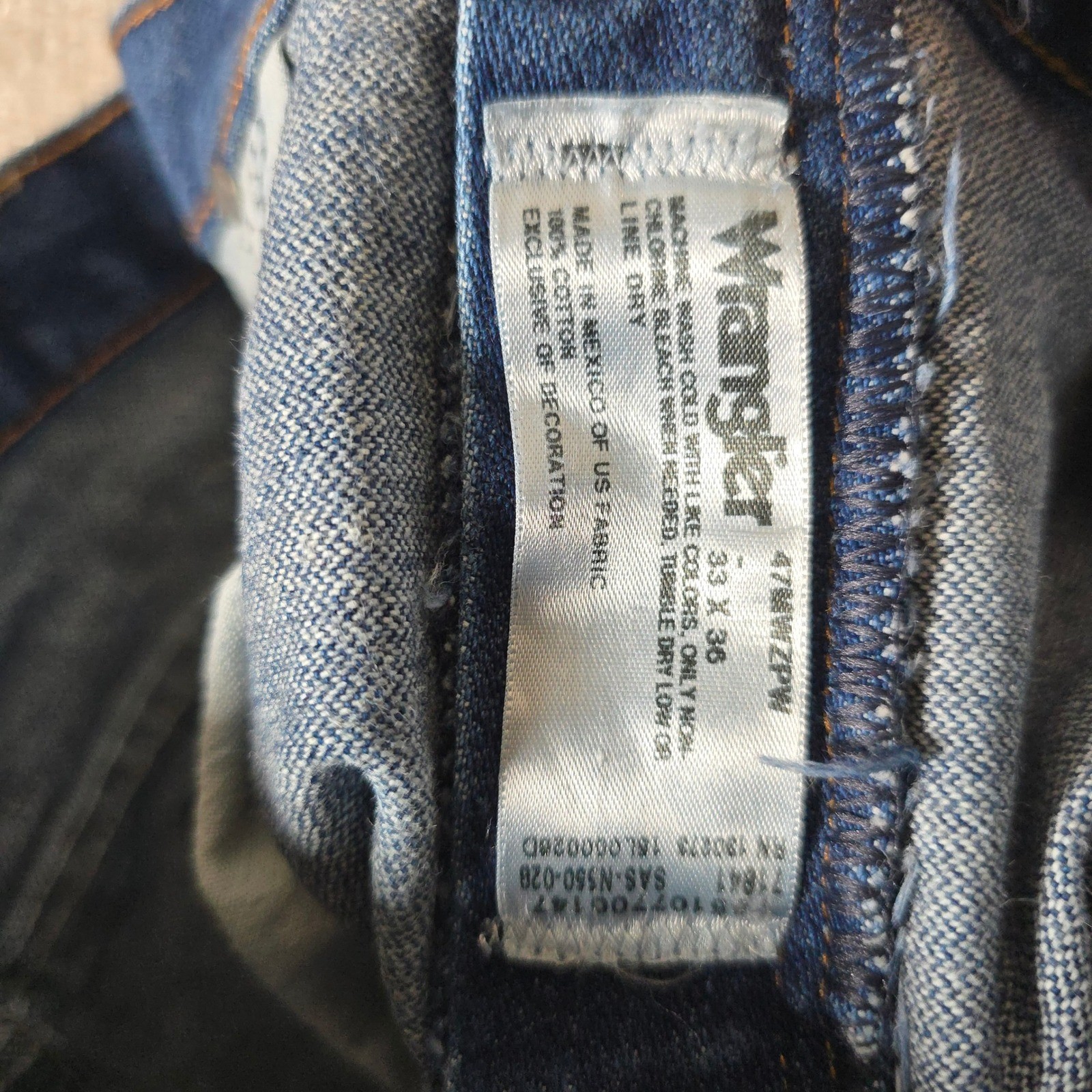 Wrangler 47MWZ Premium Performance Cowboy Cut Jeans Mens 33×36 Regular Fit