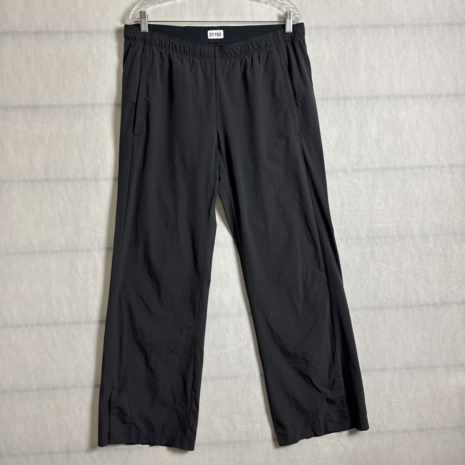 Paskho Men’s Size Large Gray Nylon Relaxed Straight Leg Pants