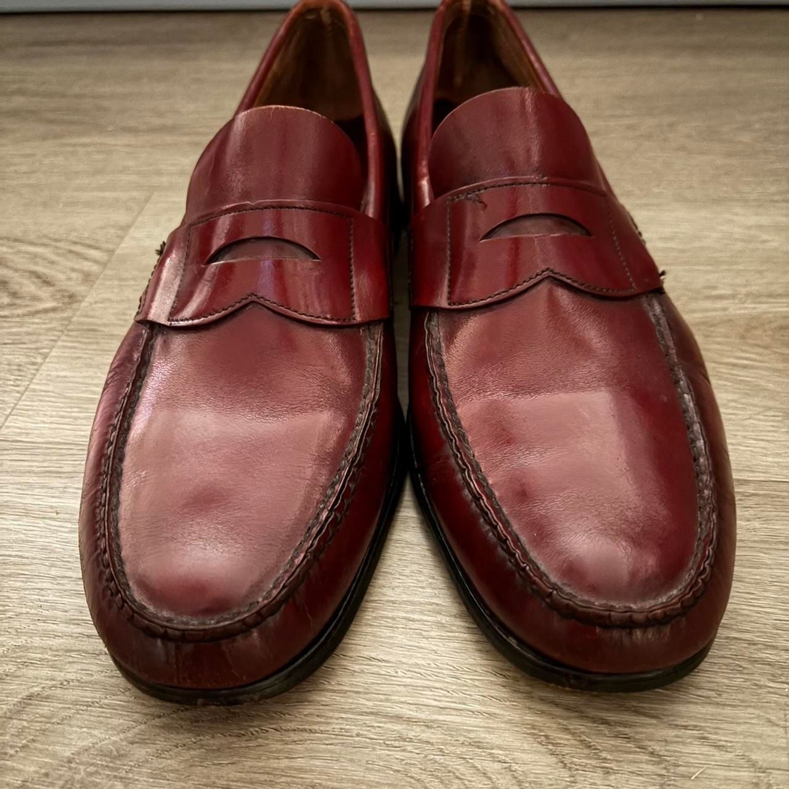 Men’s Burgundy Penny Loafers- size 10D