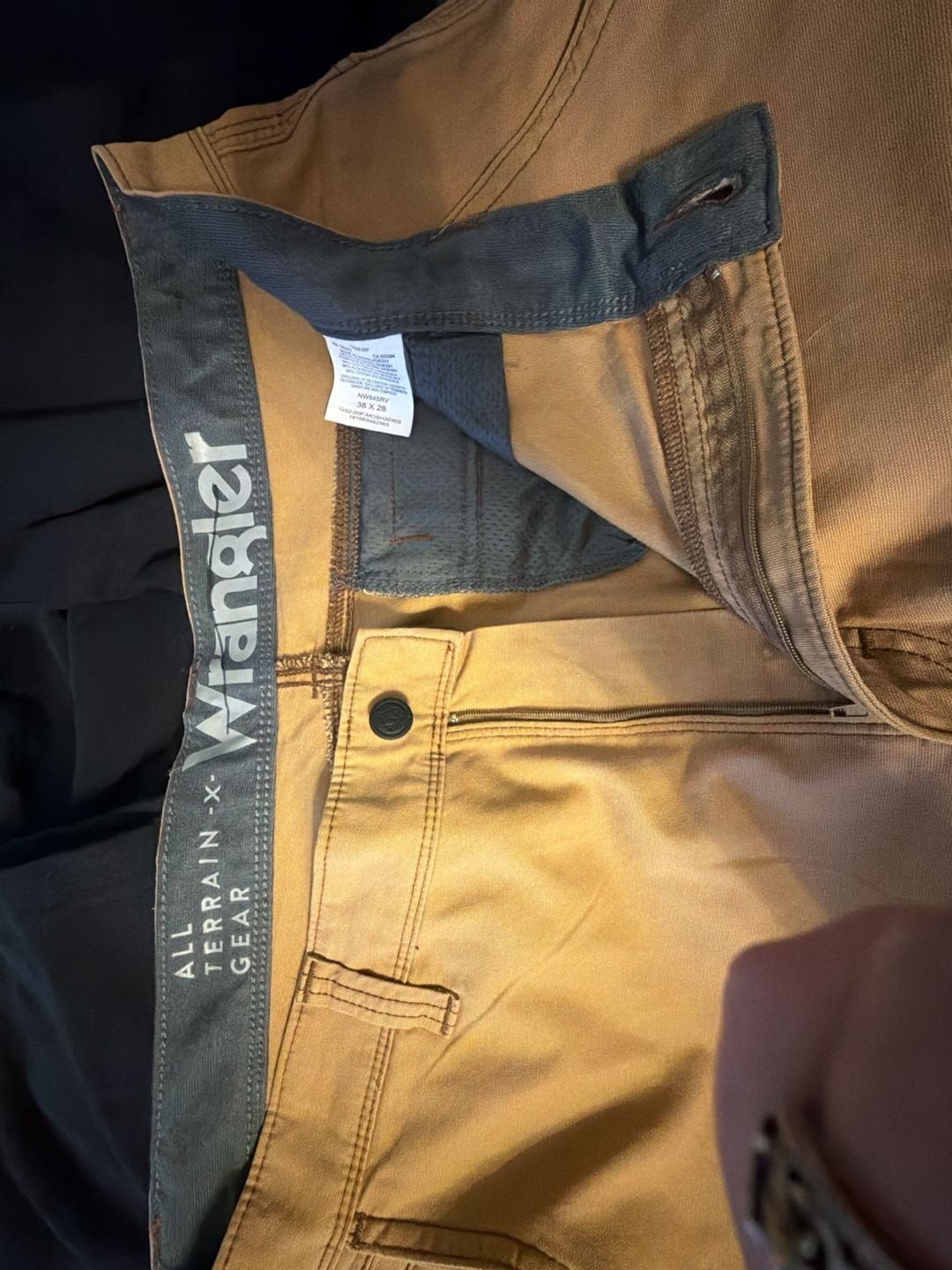 Wrangler ATG All Terrain Gear Men’s Utility Pants Tan Size 38×28