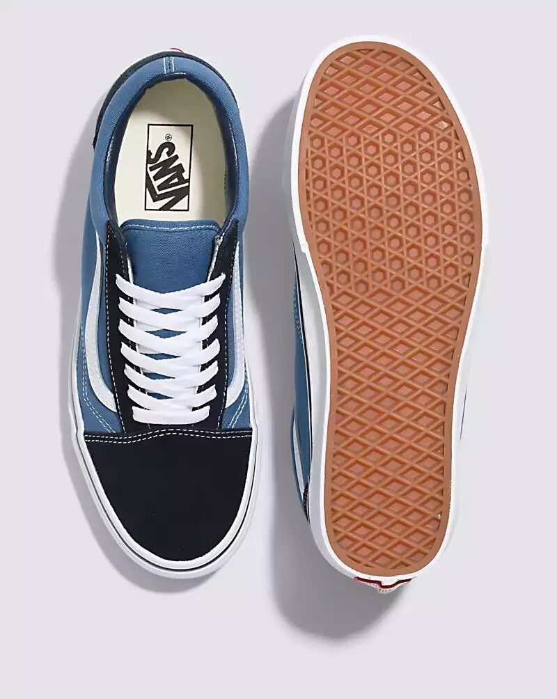 Vans Old Skool Navy Skateboarding Shoes Classic Canvas/Suede Men’s Size:11