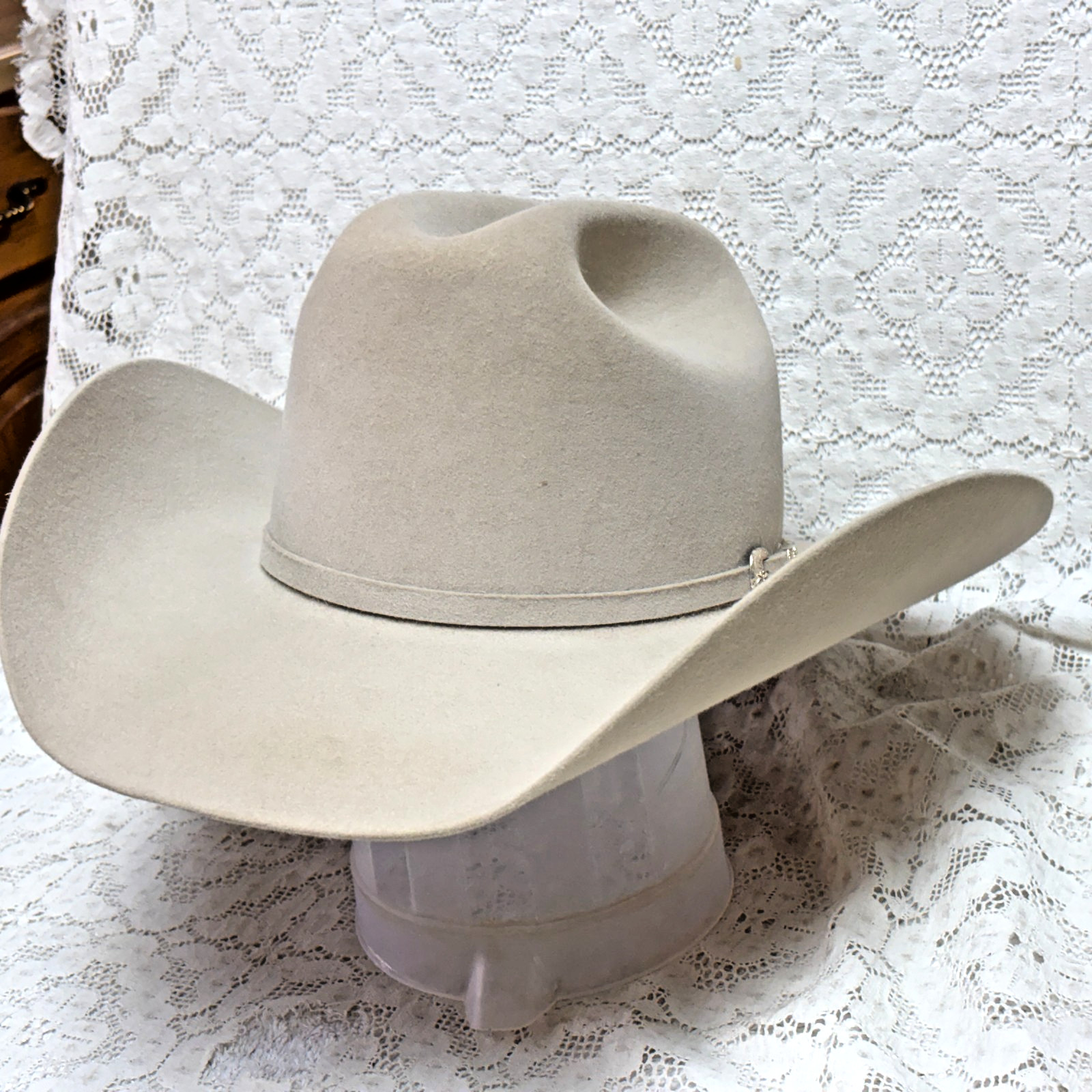 Resistol 6 X Beaver Size 7 Silverbelly Cowboy Western Handmade in Tx Hat EXC