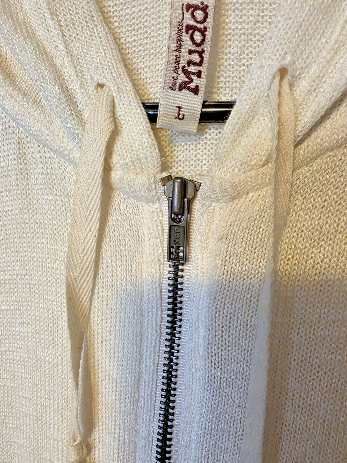 VINTAGE Y2K Womens LARGE Knit Zip Hoodie: SKATER/ PUNK/ EMO/ SCENE