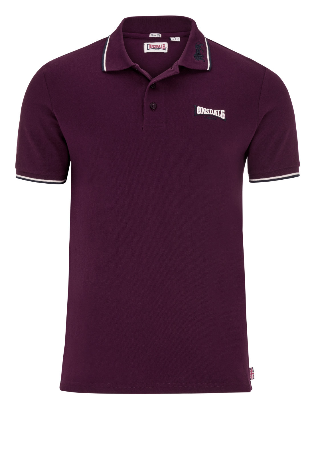 Lonsdale Polo Shirt with Lion Collar