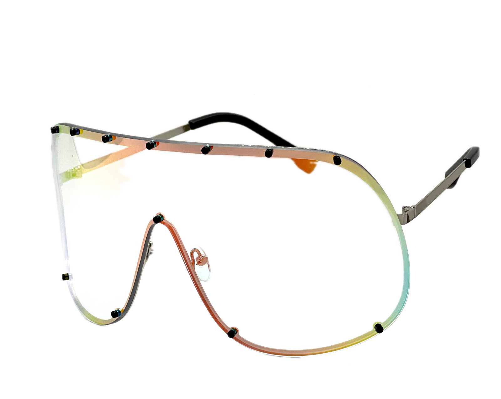 Fashion Oversized Luxury Sunglasses for Women Men One-piece Lens Frame Uv400 New