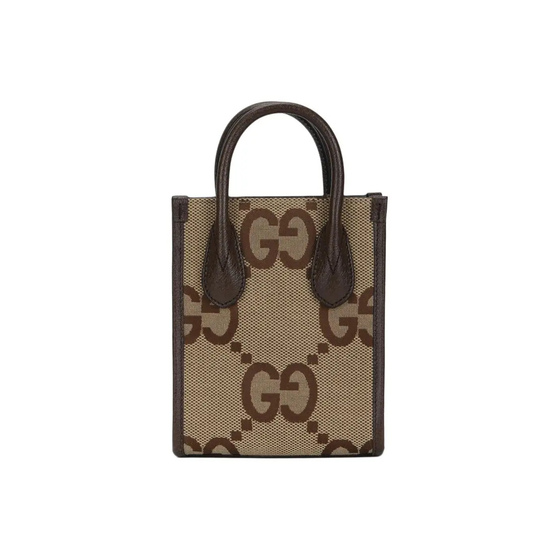 GUCCI Super Double G Big Old Flower Logo Tote Bag Shopping Bag 6.2×2.7×7.8 in