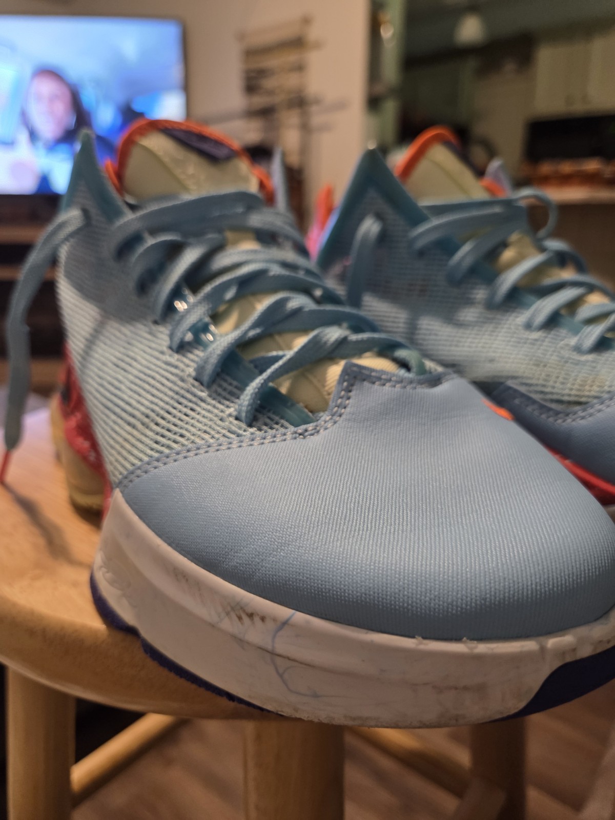 Size 10.5 – Nike LeBron 19 EP Low Blue Chill. Please READ Descrip!!