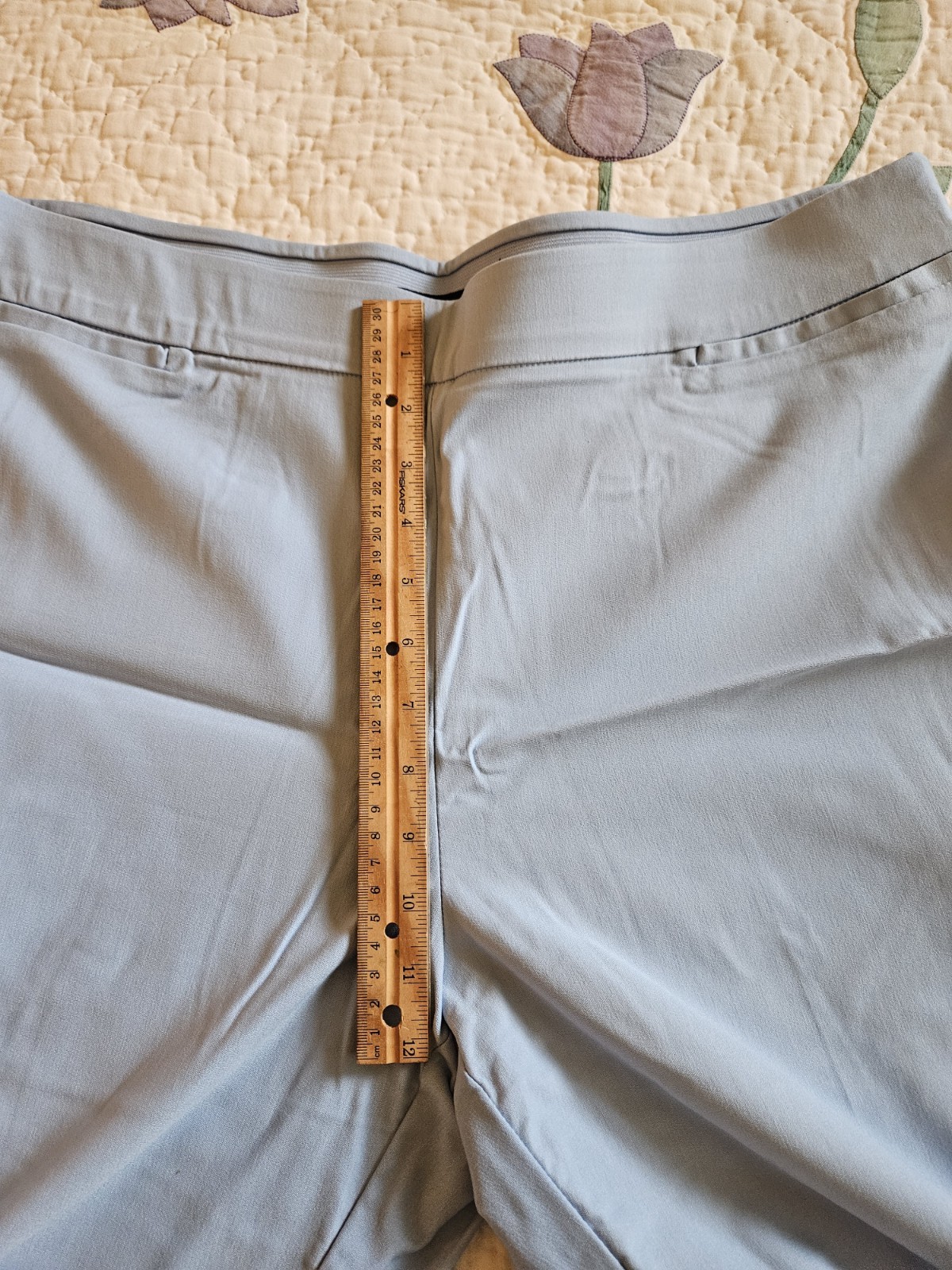 Counterparts Women’s Straight Leg Pull On Trousers Size XL Powder Blue Hi Rise