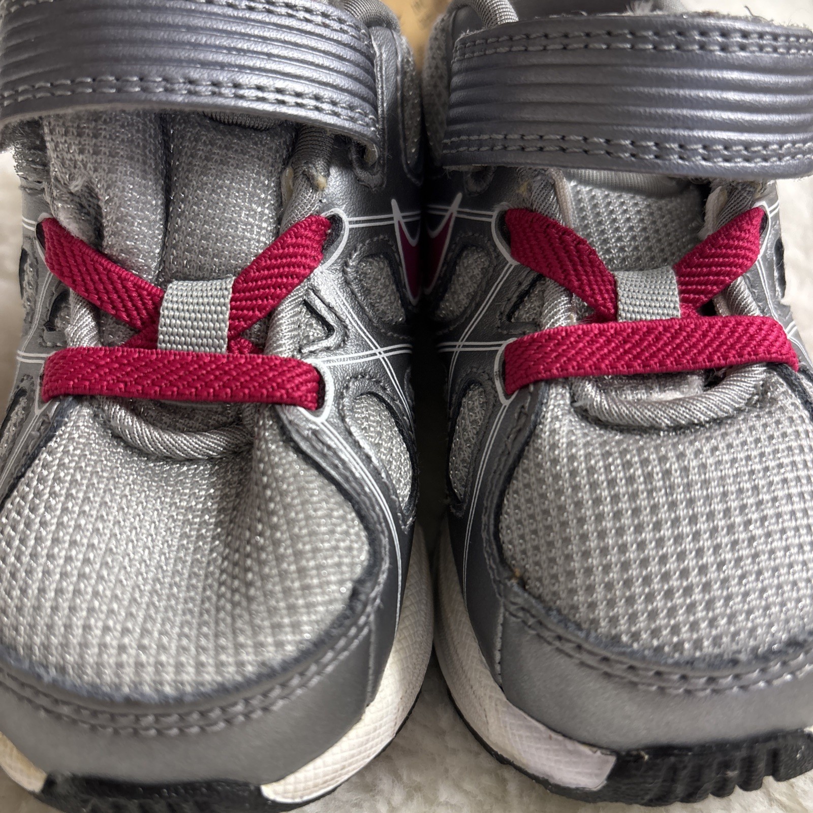 Nike Pink/Silver Synthetic Mesh Toddler Size 5C Nike T-Run 3 ALT RARE NWT