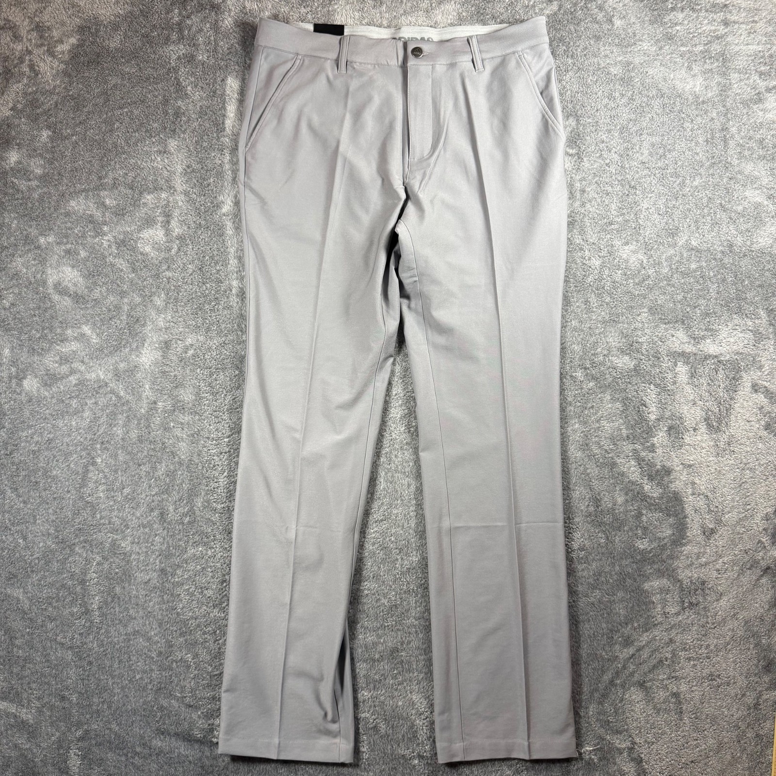 Adidas Ultimate365 Golf Pants Mens 33×34 (34×32) Gray Performance Stretch NWT