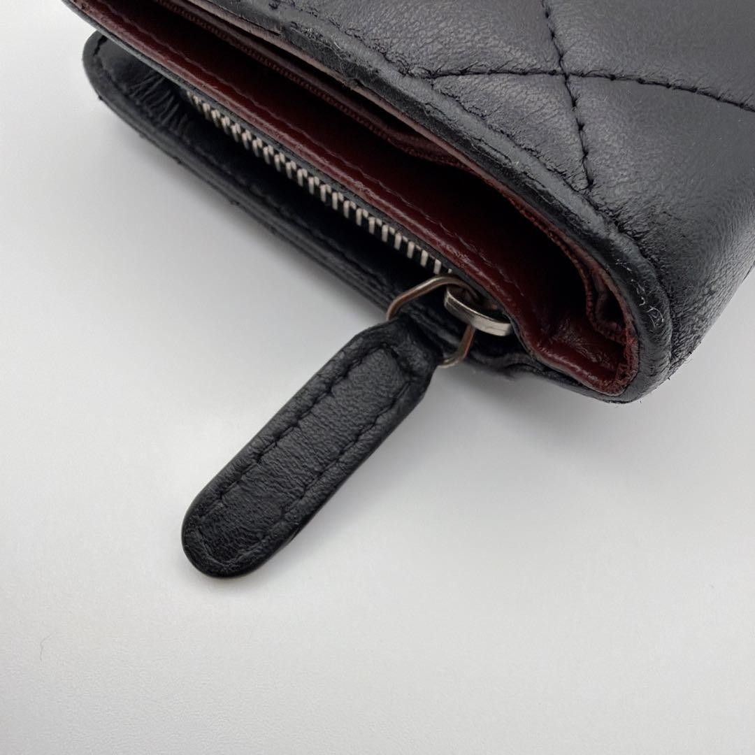 CHANEL wallet Matelass bi fold compact