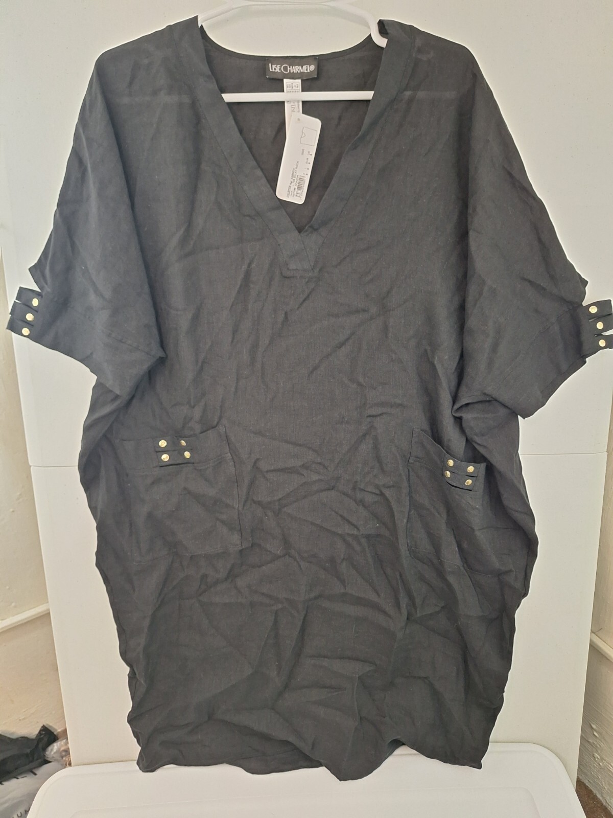 Lise Charmel Eclat Rock Long Kaftan Women’s Small Black NWT ASB6670