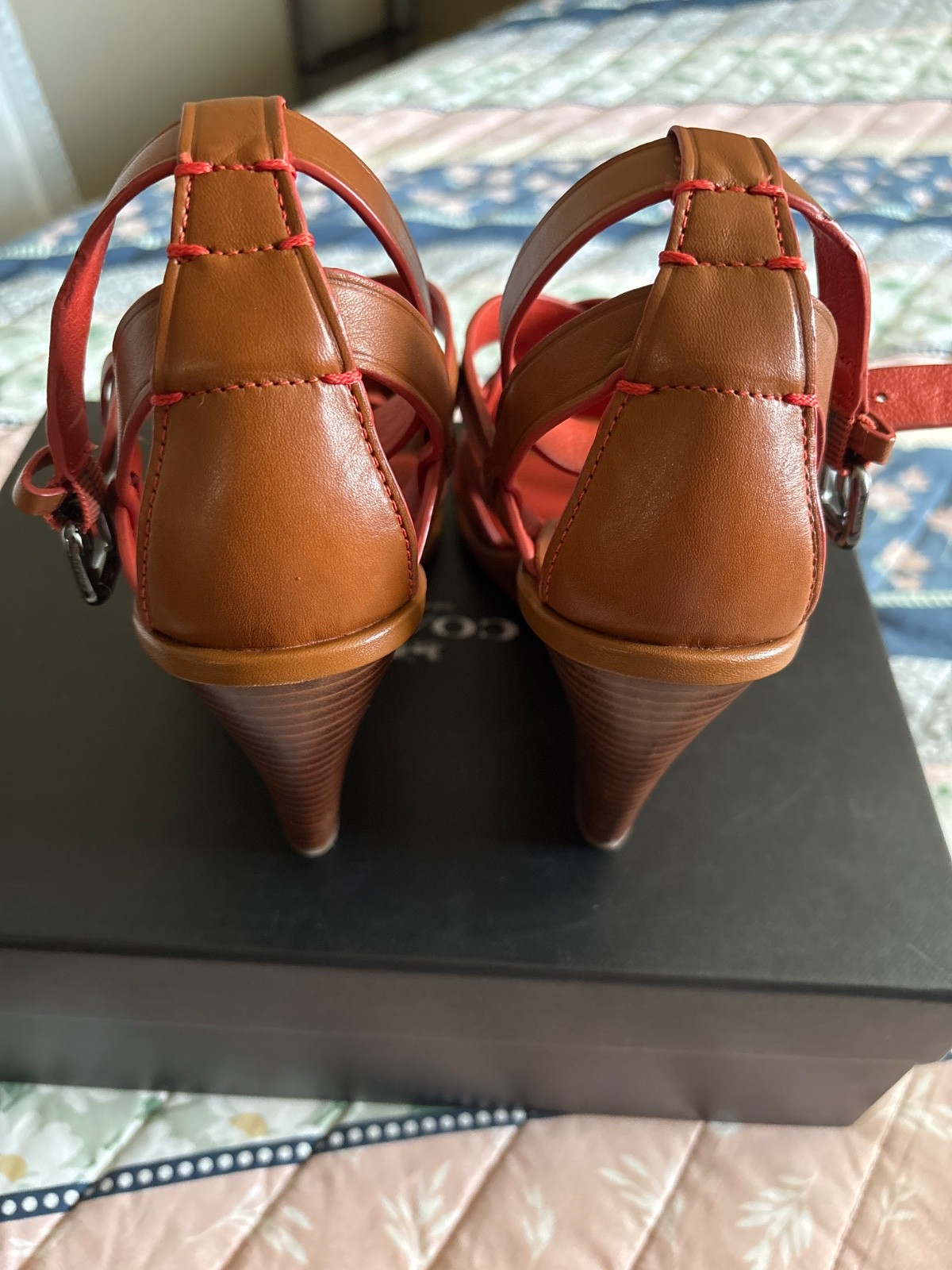 Coach Shoes. Wedge heels, size 7.5, brand new shoes. Never worn it.