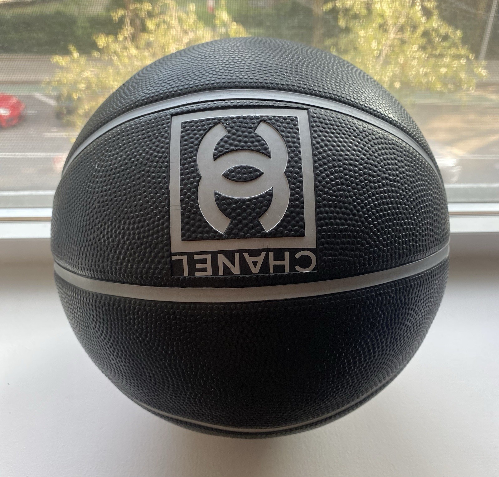 Chanel Basketball With Mesh Carrying Bag