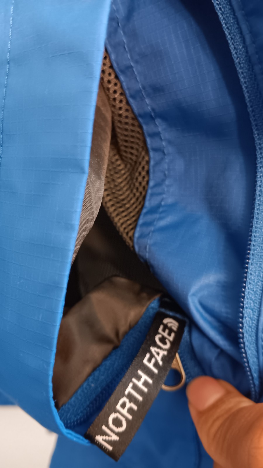 Mens The North Face Two Block Rain Jacket Hyvent 2.5L Size XL Blue & Navy