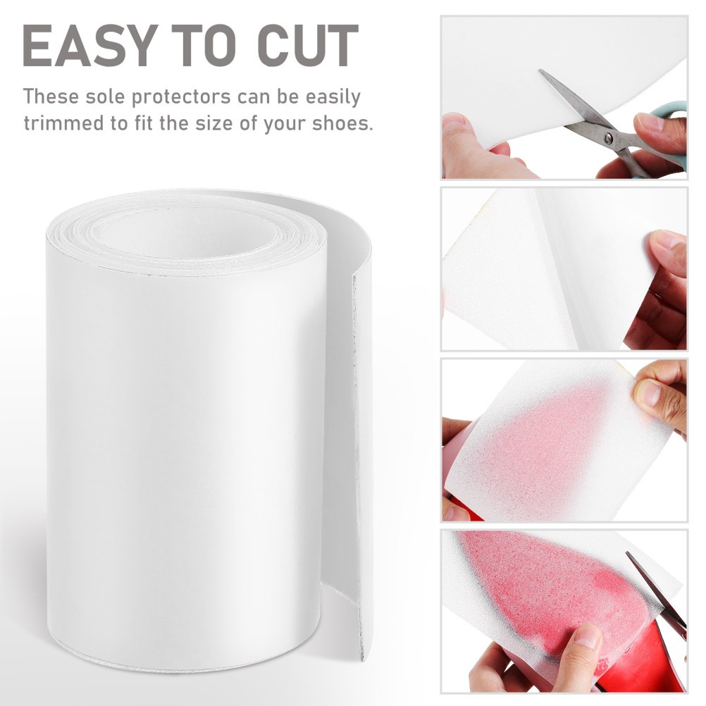 Durable Eva Sole Protector Stickers Non Slip Adhesive Shoe Bottom Pads White
