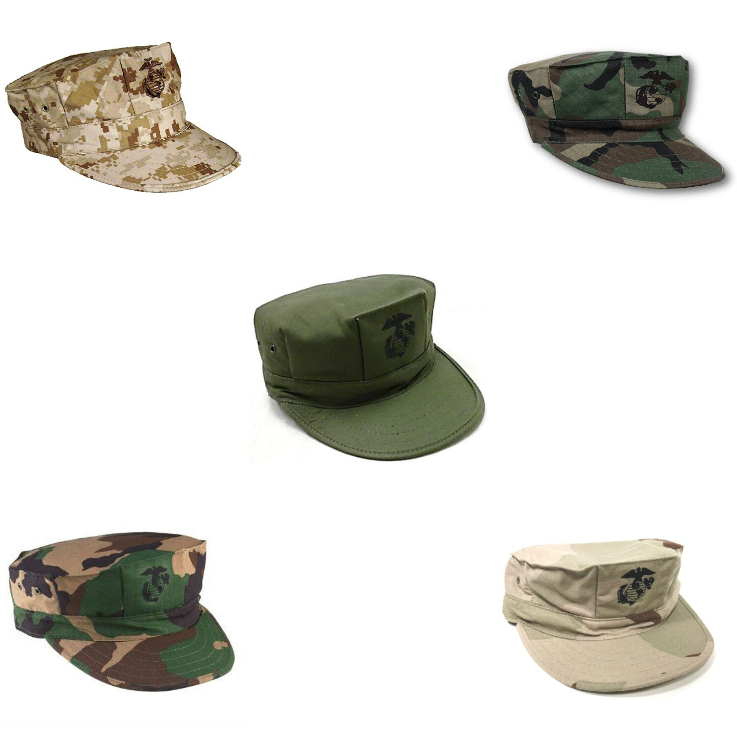 Marine Corps 8-Point Covers – USMC Utility Hats – Military Issue – MADE IN USA