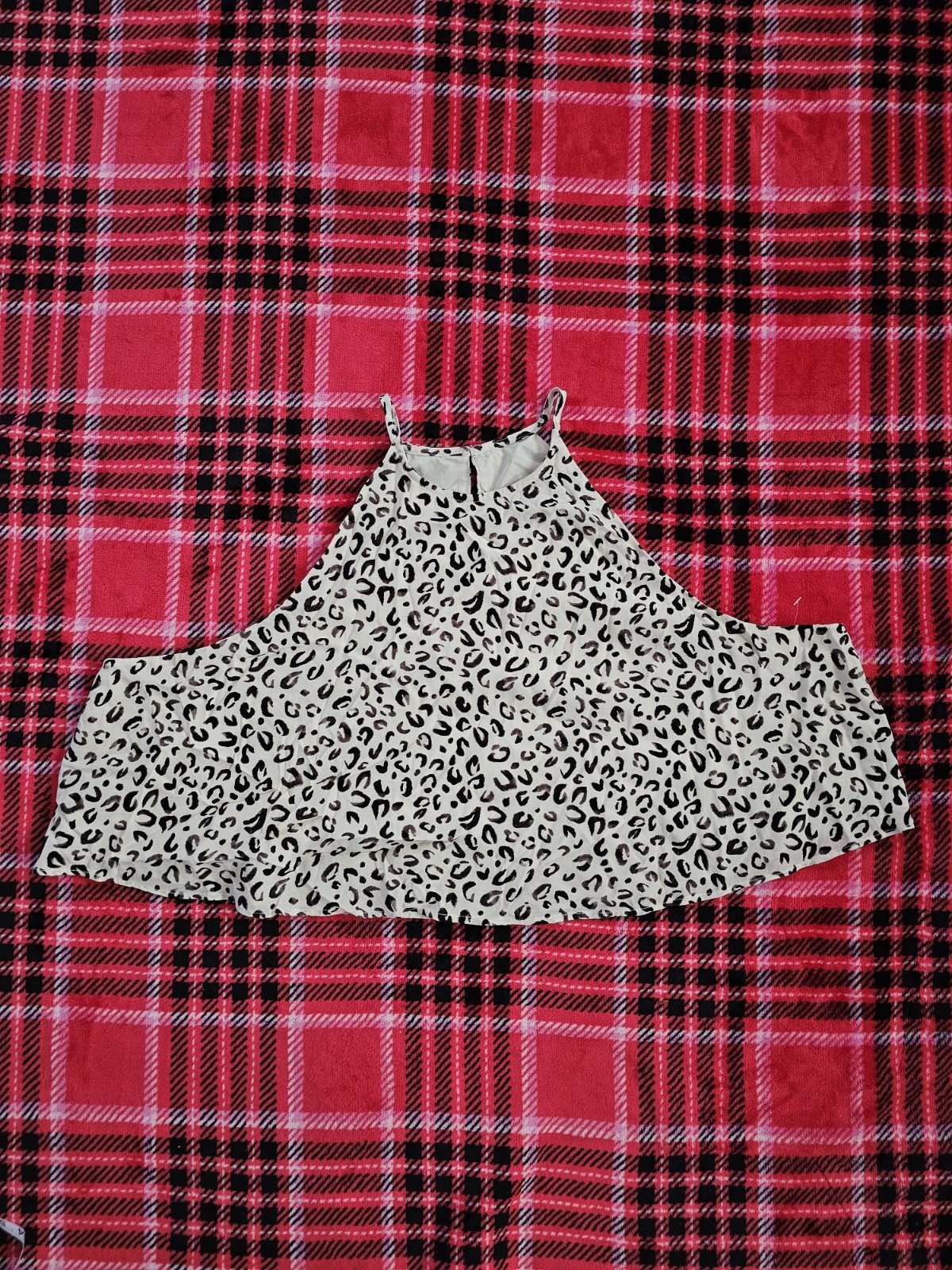 11 HONORÉ Leopard Print Chiffon Lined Spaghetti Strap Camisole Tank 16