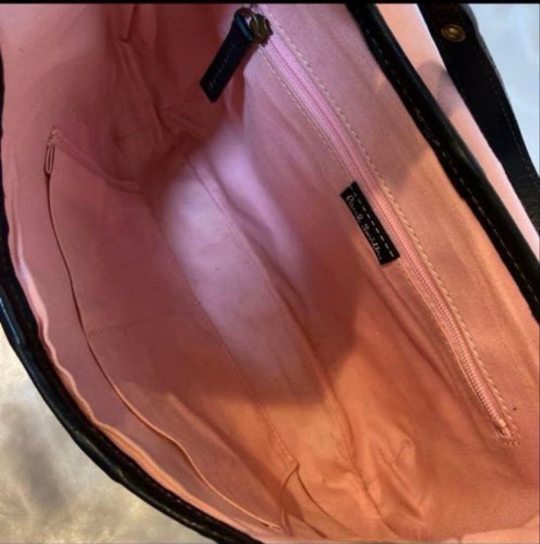 Paul Smith One Shoulder Bag Half Moon All Leather Black