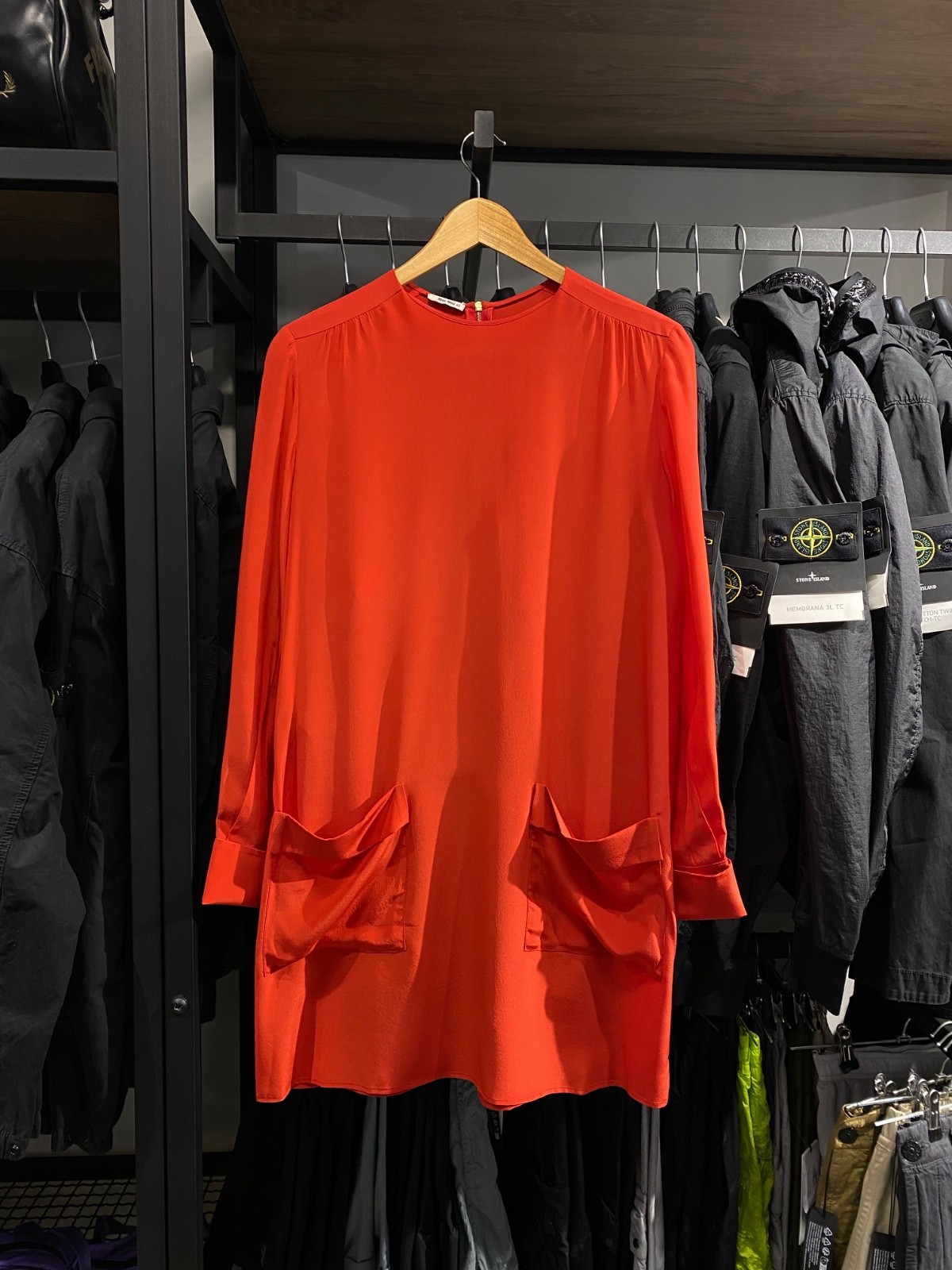 Rare vintage Miu Miu Red Silk Dress Size 40
