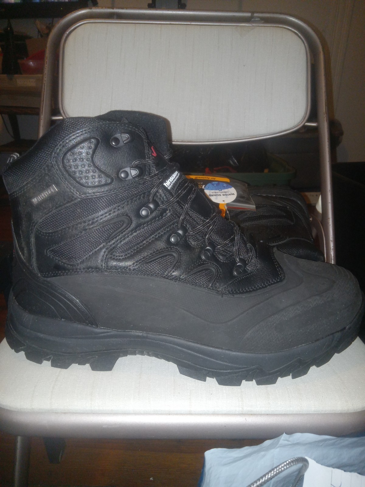 Bruno Marc Men’s Insulated Water Resistant Snow Boots Black US 15 M Lace-Up