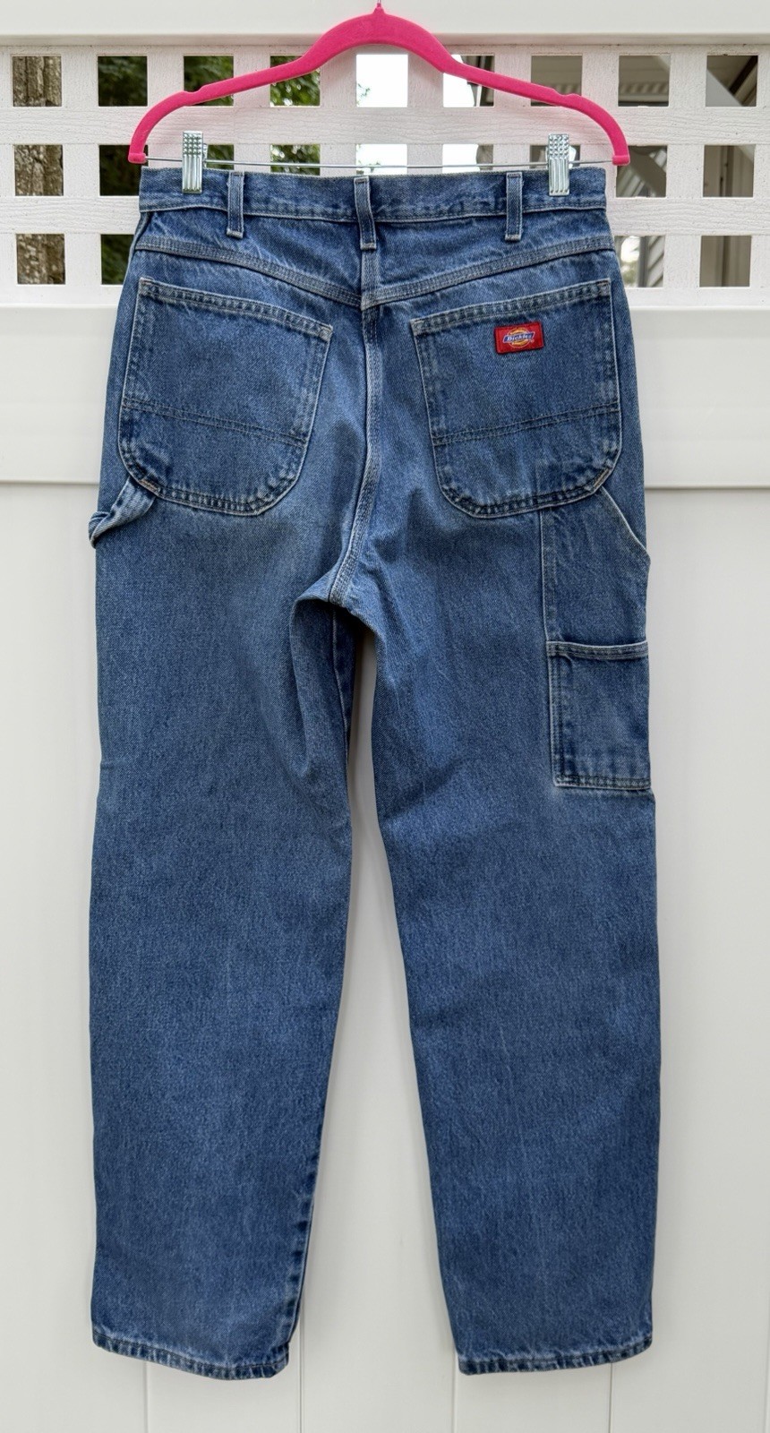 Dickie’s 7-Pocket 32×31 (actual sz.) Carpenter Blue Jeans Work Pants Hammer Loop