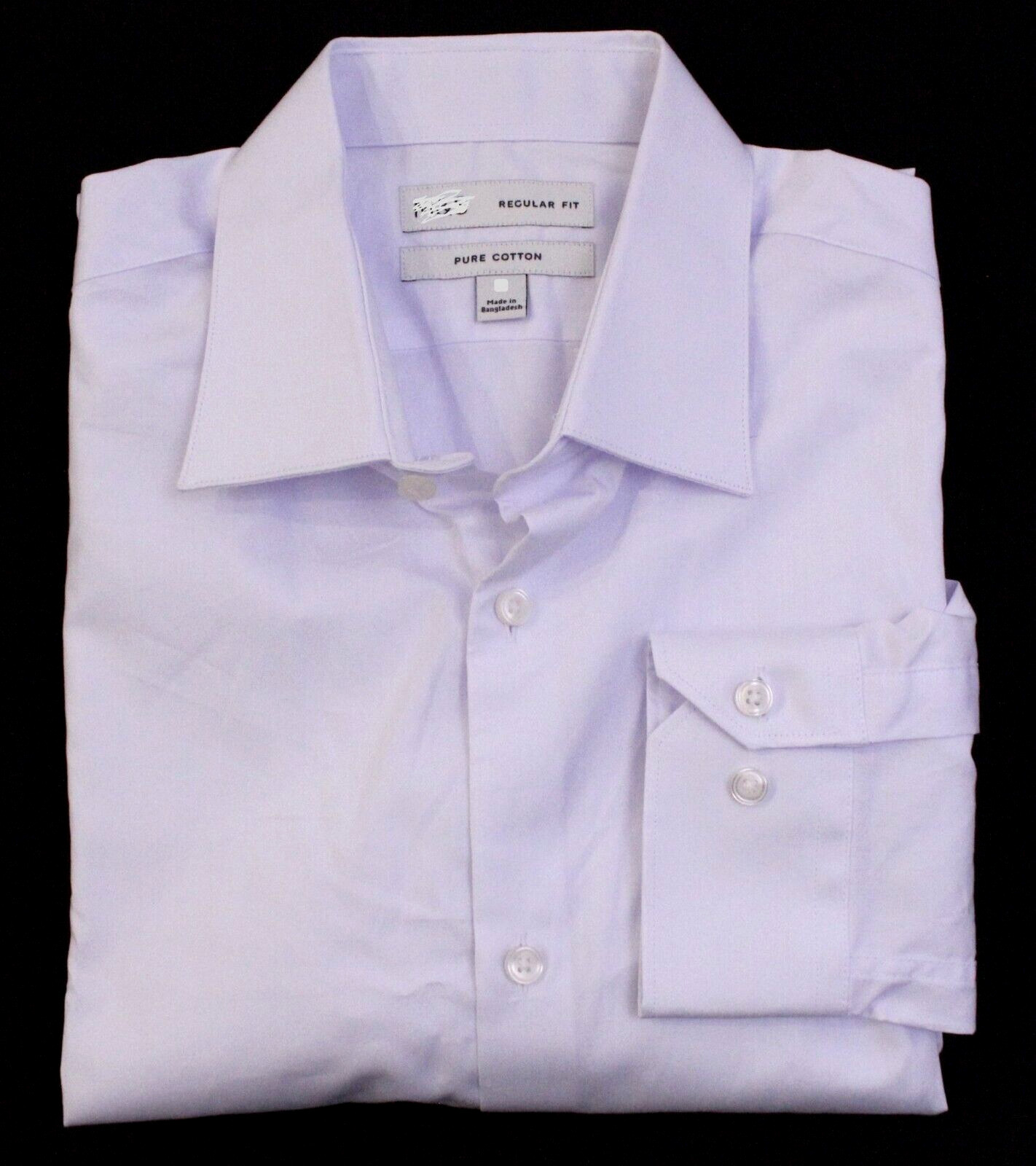 Ex M & S Mens Formal Long Sleeve Regular Fit White Shirt Work Sizes ~ S to XXXXL