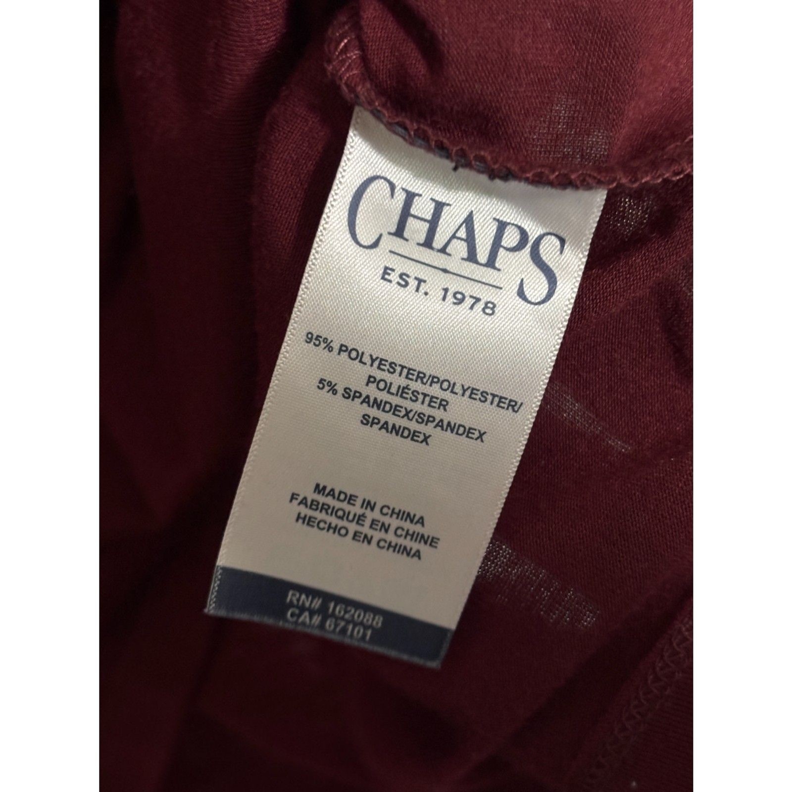 Chaps Burgundy Lace Up Blouse XL Boho Romantic Peasant Top Flowy Western Soft