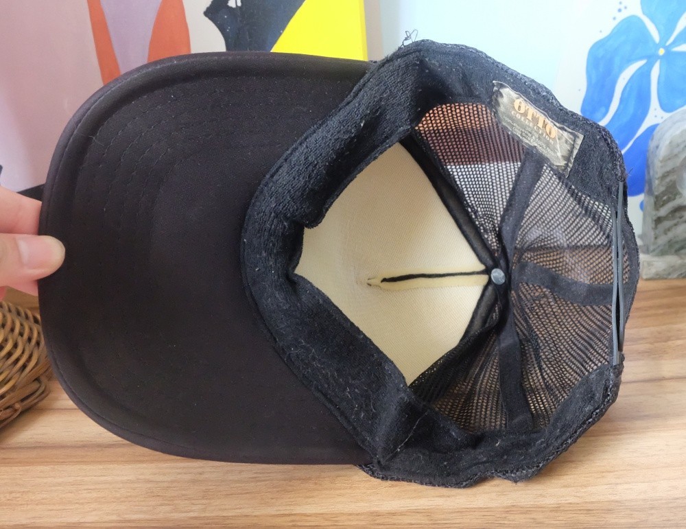 OTTO Trucker Hat Black Custom Tie-Dye Adorable Graphic Cap