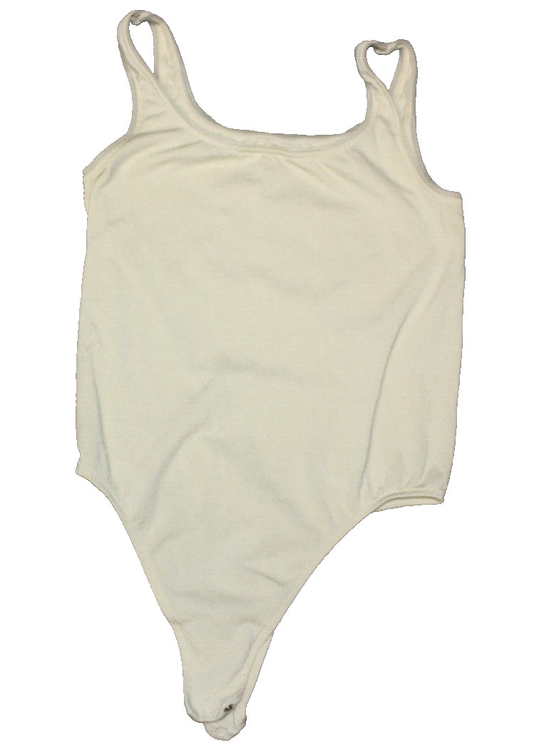 Wolford Opaque Naturel Sleeveless Bodysuit Size M