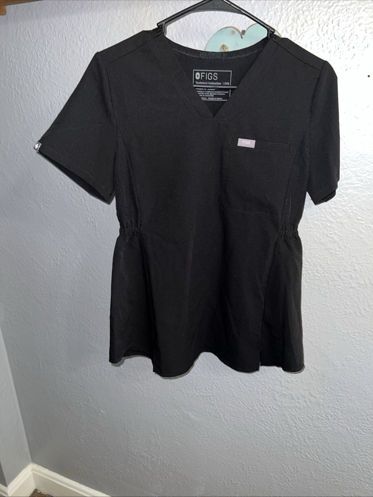 Black Figs Octavia Maternity Scrub Top Technical Collection Size XXS