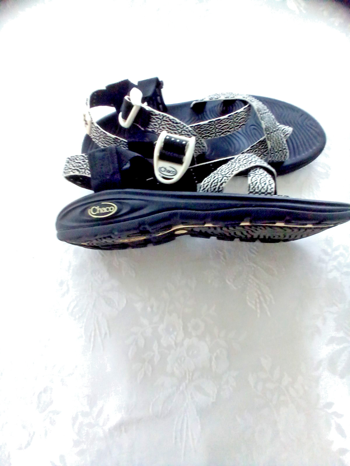 Chaco Womens Z/Volv 2 Cloud Sandals Size 8 Ecotread Verdent Black Trac Wet/Dry