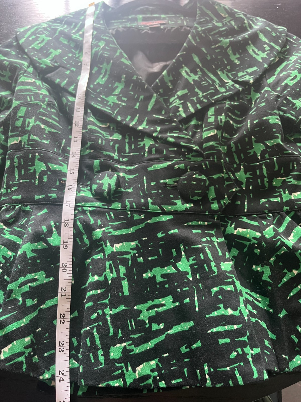 Trashy Diva Courtney Jacket (14) in RARE green geo print