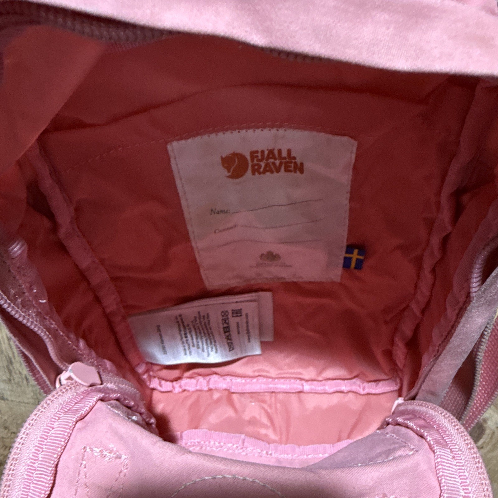 Fjällräven Kånken Mini Pink Crossbody Shoulder Bag Adjustable Strap Zip Pockets
