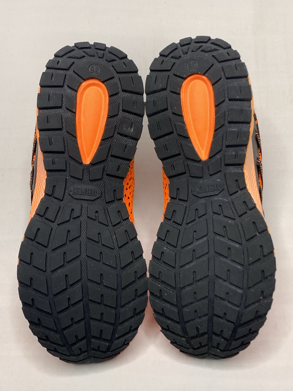 UBFEN Size EU36/US4 Orange Lightweight Breathable Athletic Sneakers P130