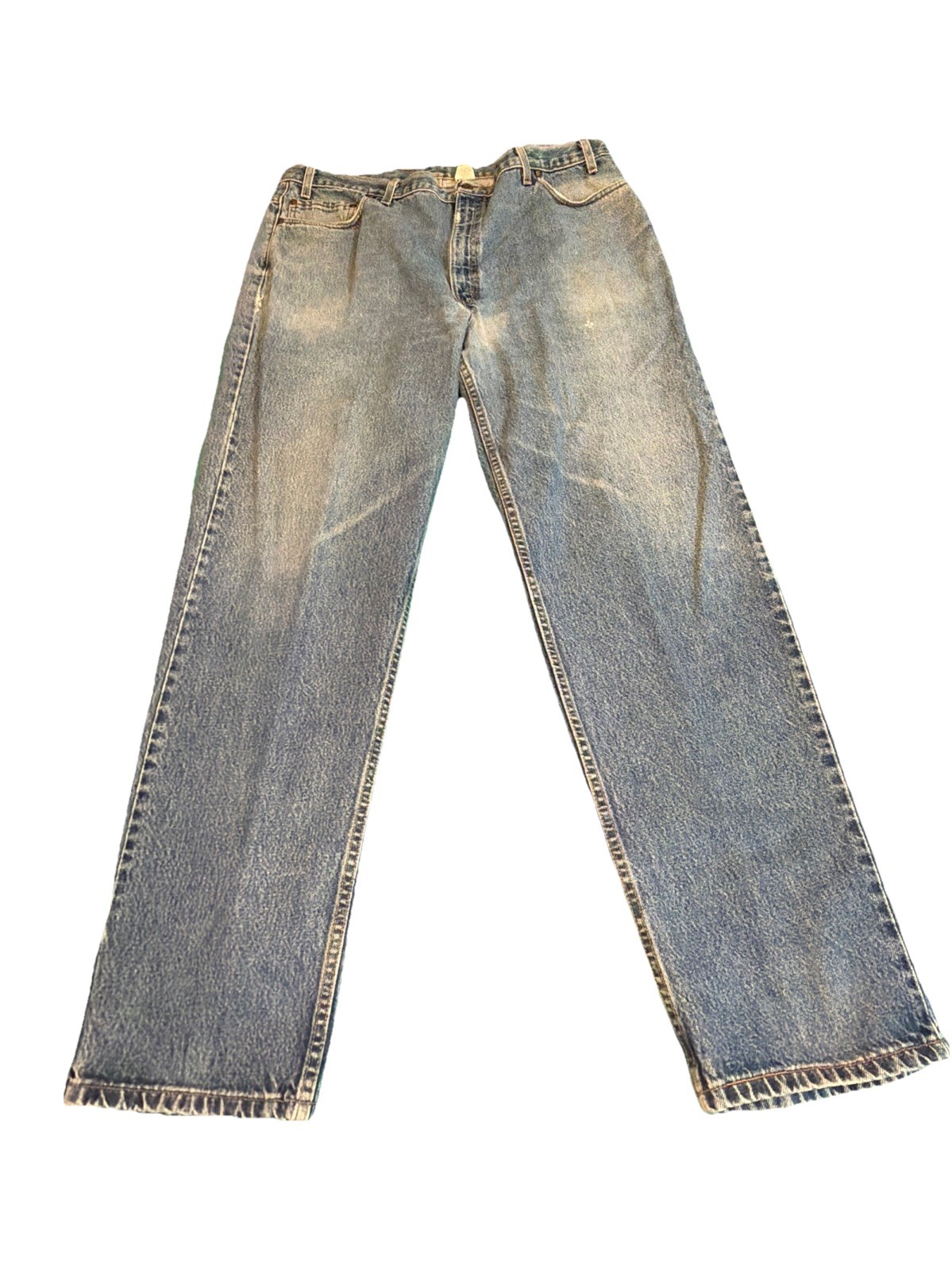 Vintage Levis 540 Brown Tag Mens Jeans Size 44×34 Made In USA Relaxed Fit