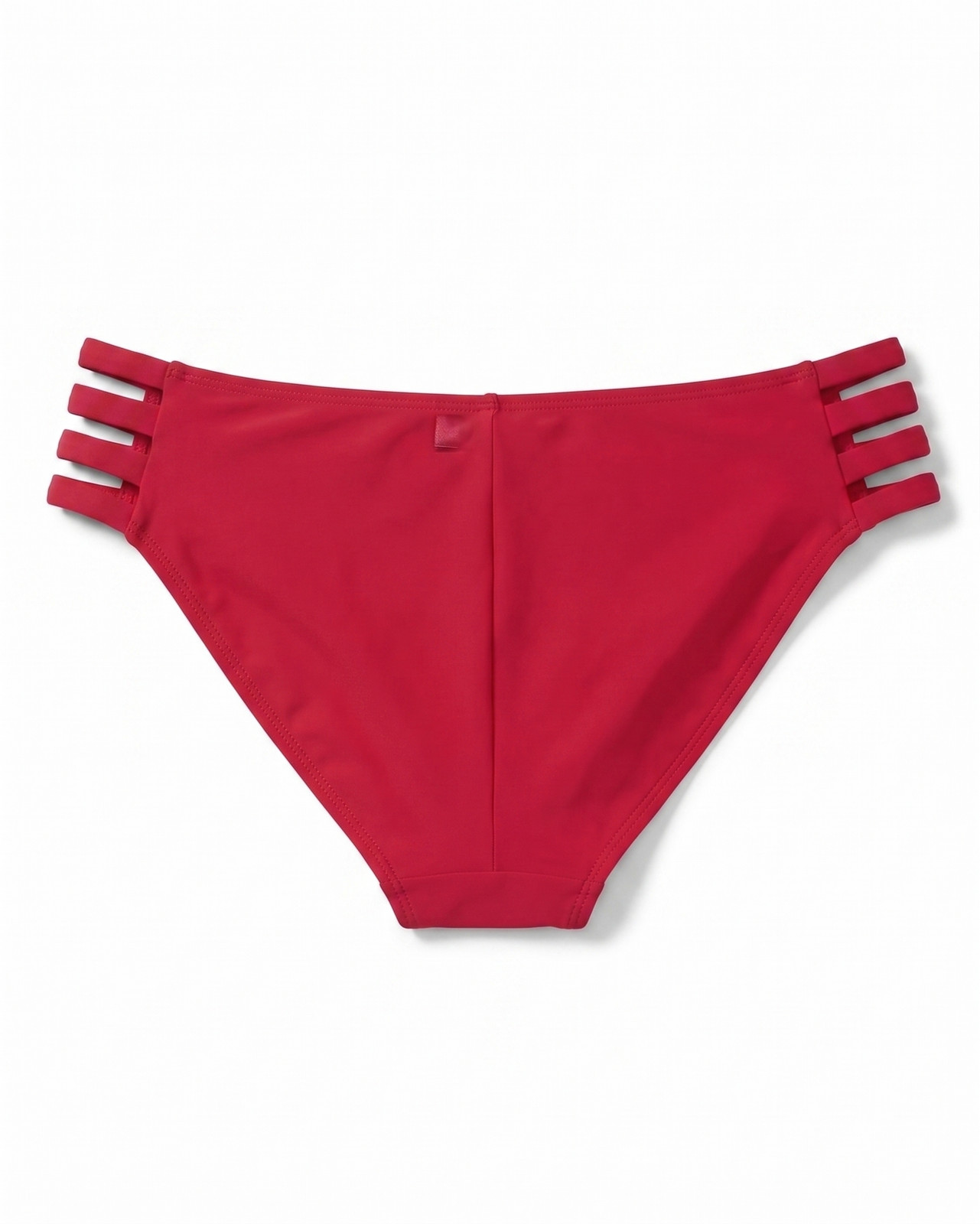 Women’s Zmart Strappy Bikini Bottoms – Low Rise, Red, Size Medium