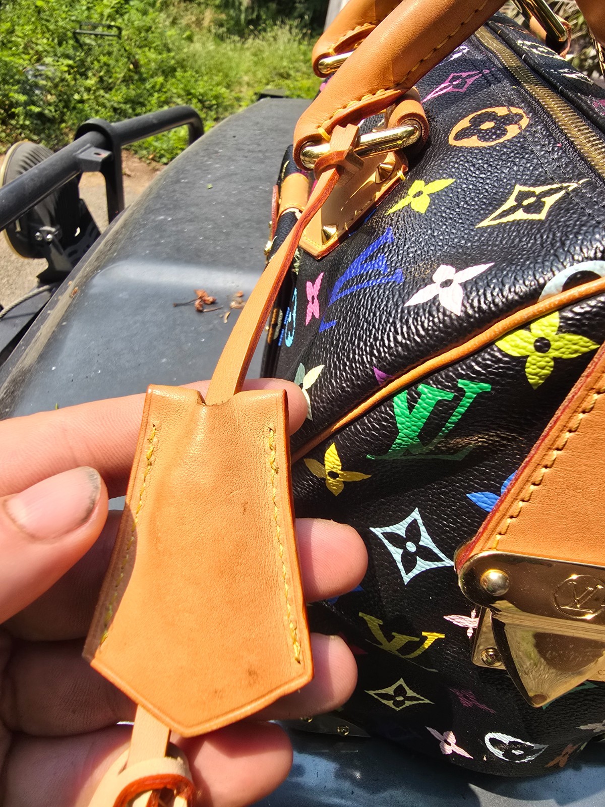 Louis Vuitton Takashi Murakami Speedy 30 Noir Bag Multicolor Black Monogram